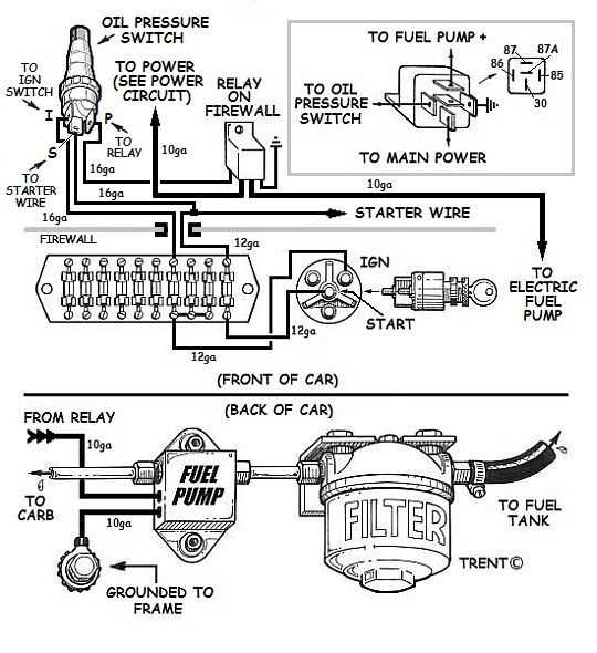 ford fuel pump relay wiring diagram