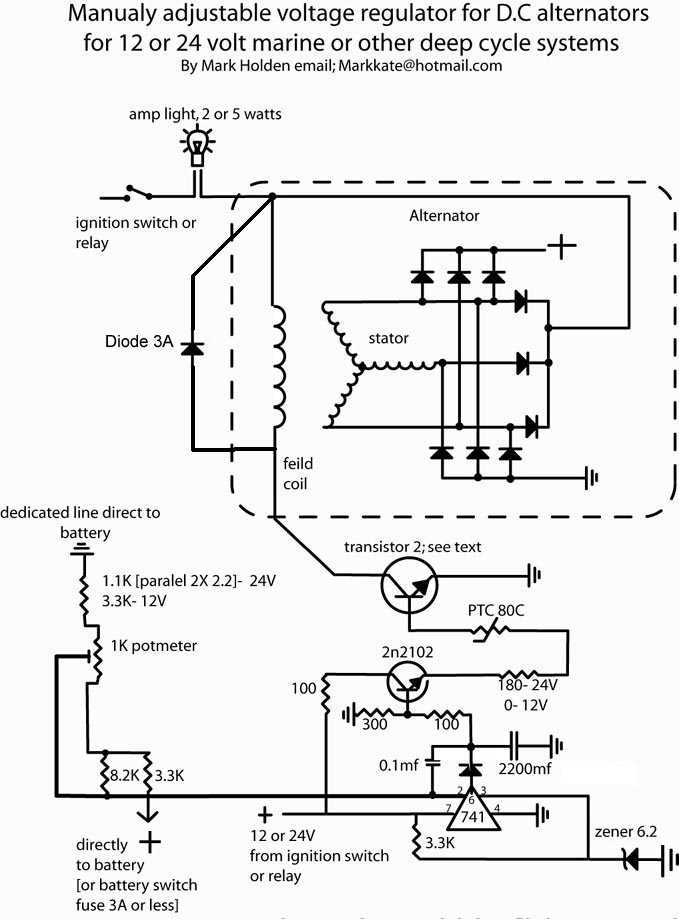 alternator wiring diagram external regulator