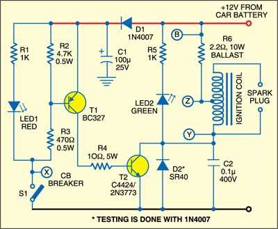 electronic ignition coil wiring diagram