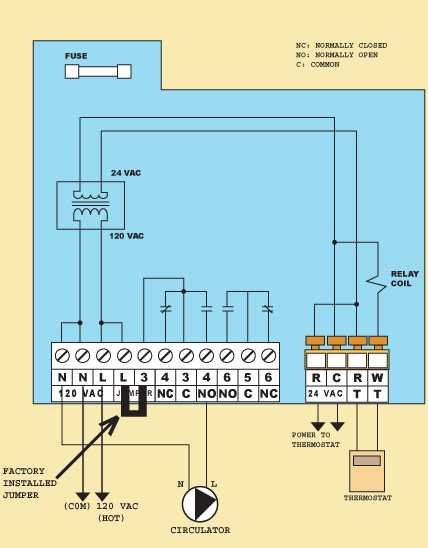 circulator pump wiring diagram