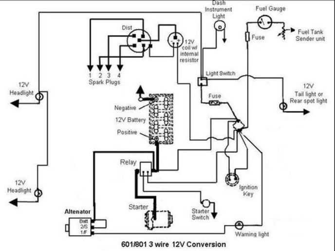 8n ford tractor 12 volt wiring diagram