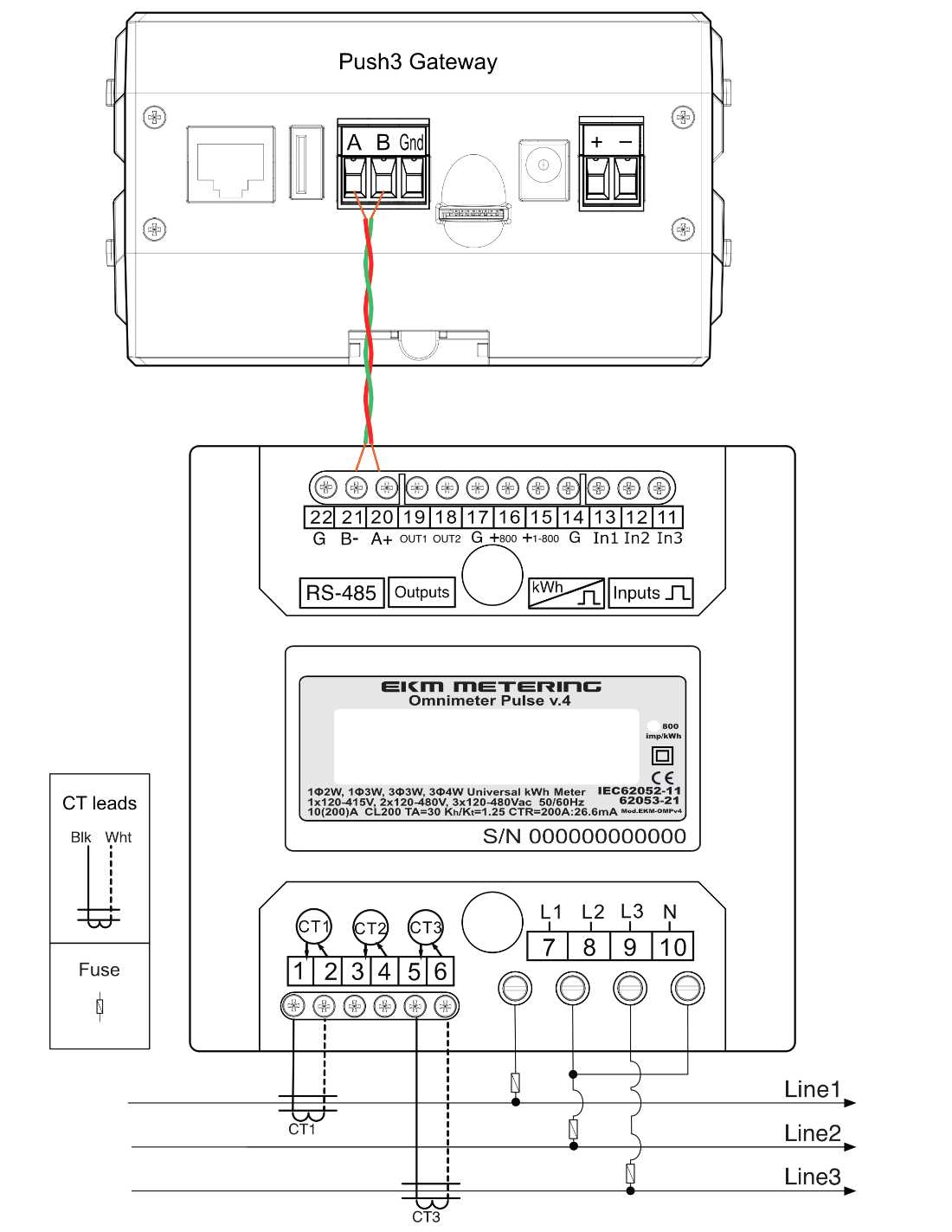 3 phase diagram wiring