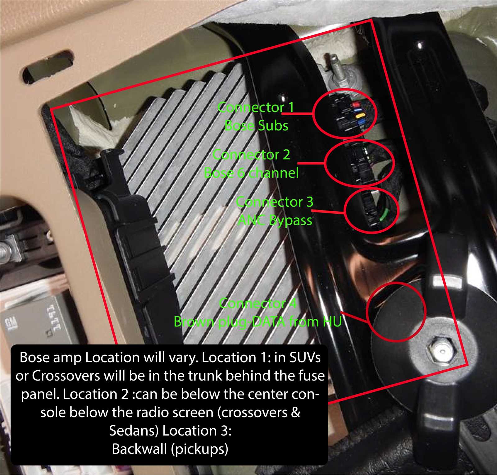 gm bose amp wiring diagram