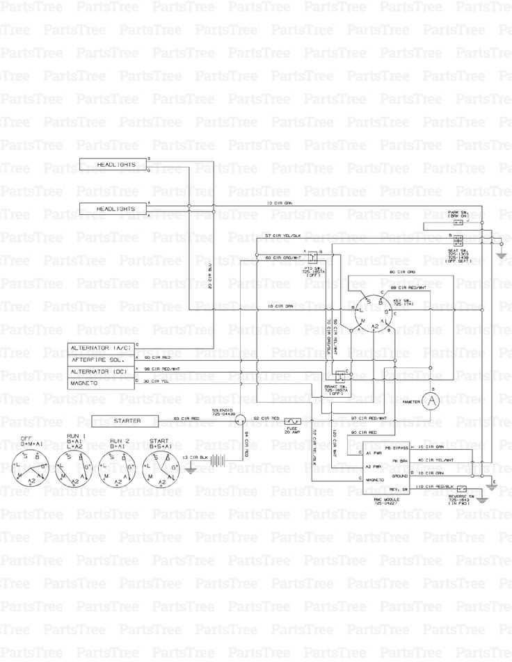 troy bilt pony lawn mower wiring diagram