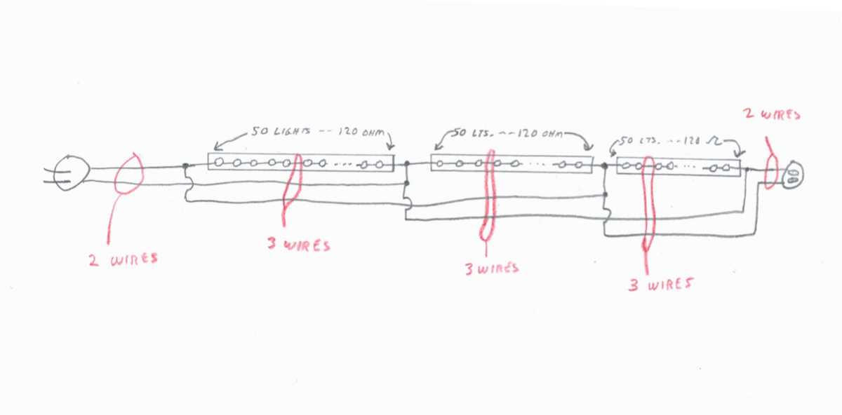 christmas light wiring diagram