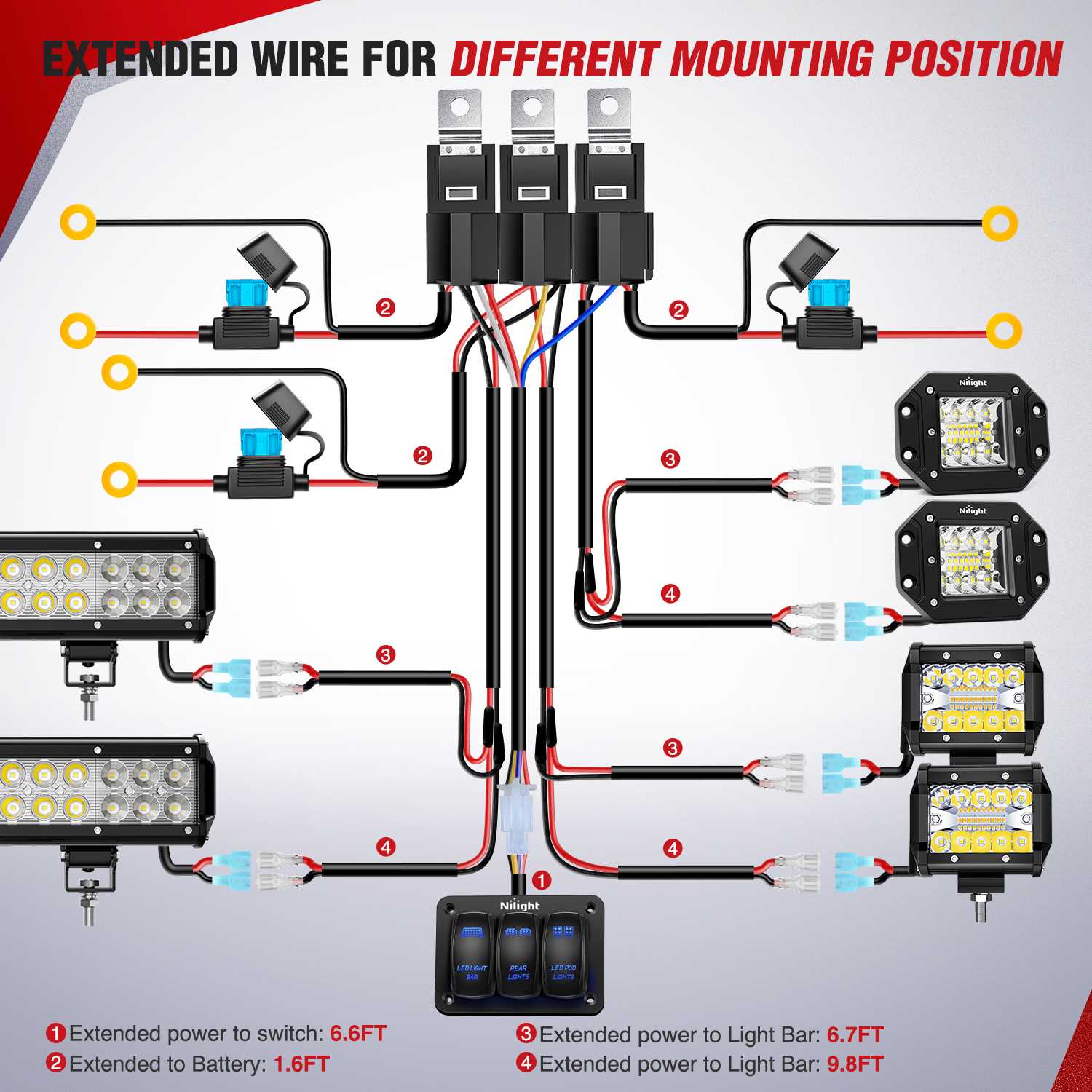 nilight 5 pin rocker switch wiring diagram