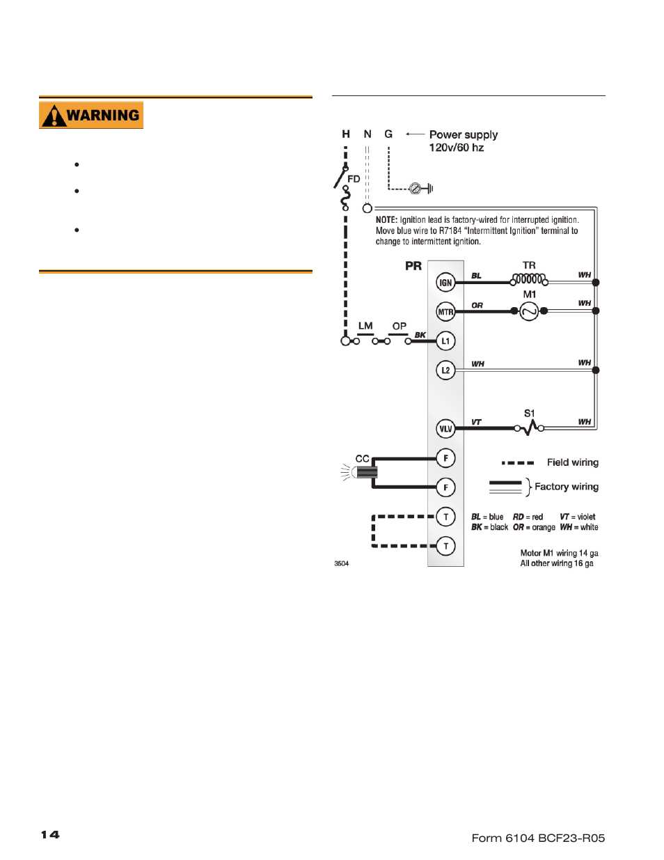 beckett oil furnace wiring diagram