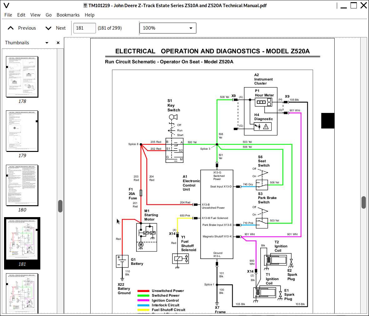 john deere 100 series wiring diagram