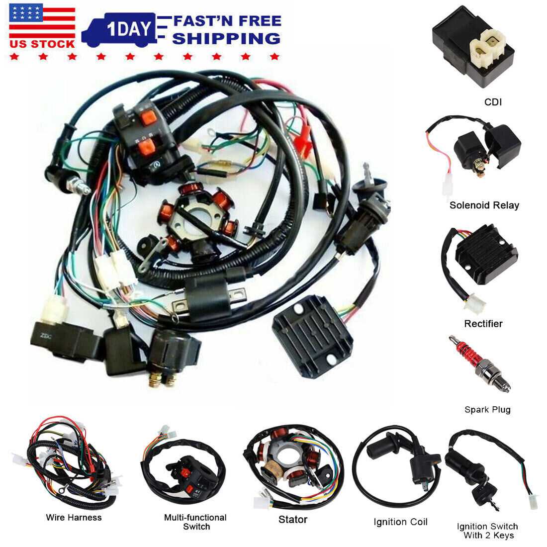 ignition switch gy6 150cc cdi wiring diagram