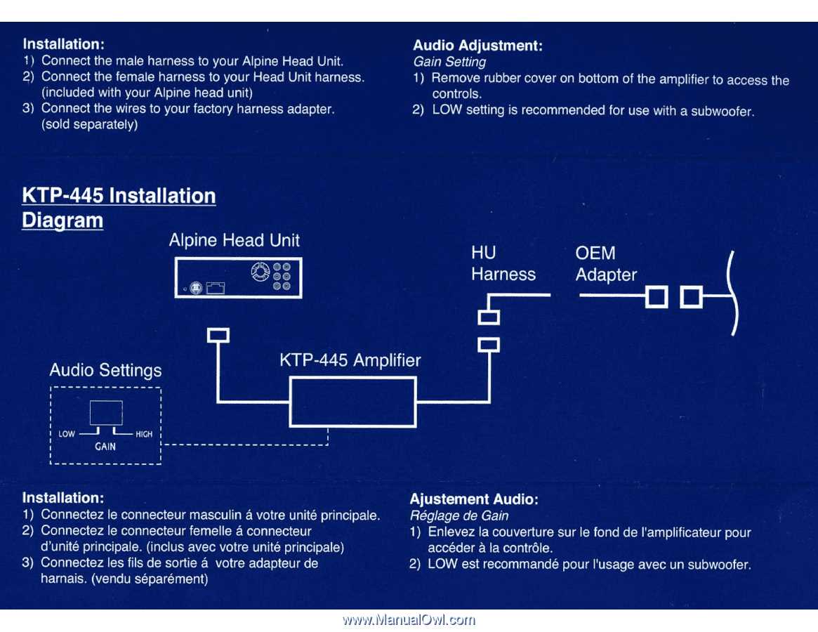 alpine ktp 445a wiring diagram