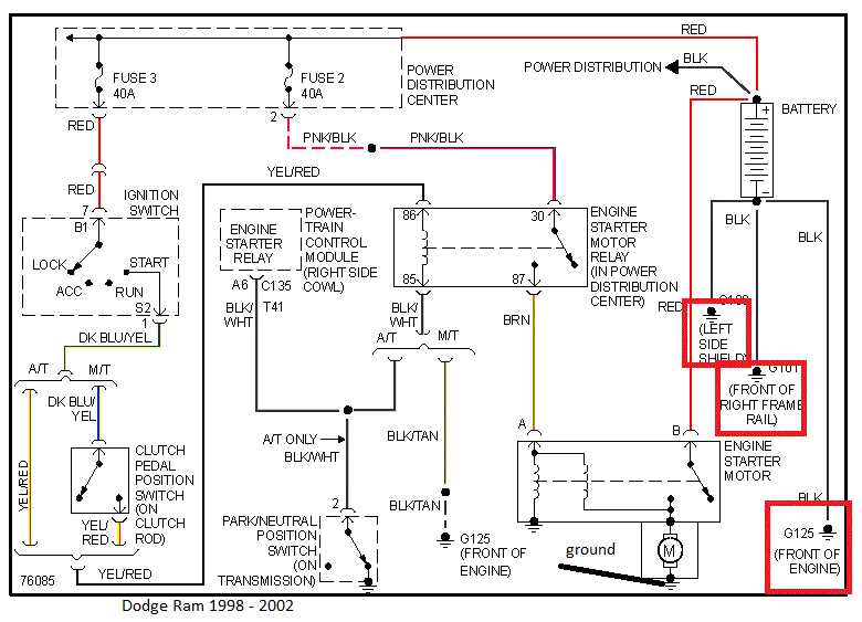 radio wiring diagram for 1998 dodge ram 1500