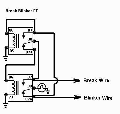 brake light turn signal wiring diagram