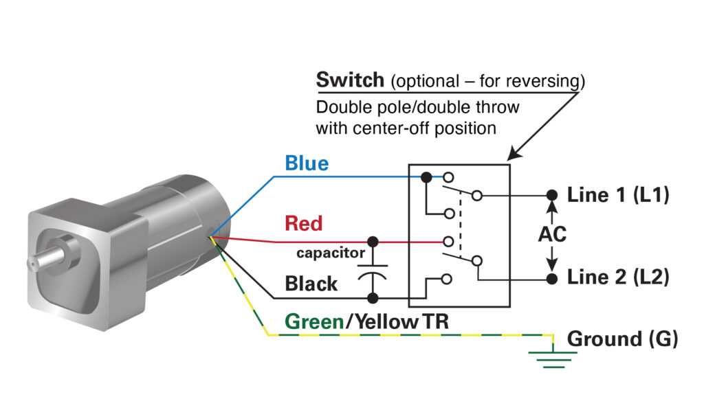 single phase reversible motor wiring diagram