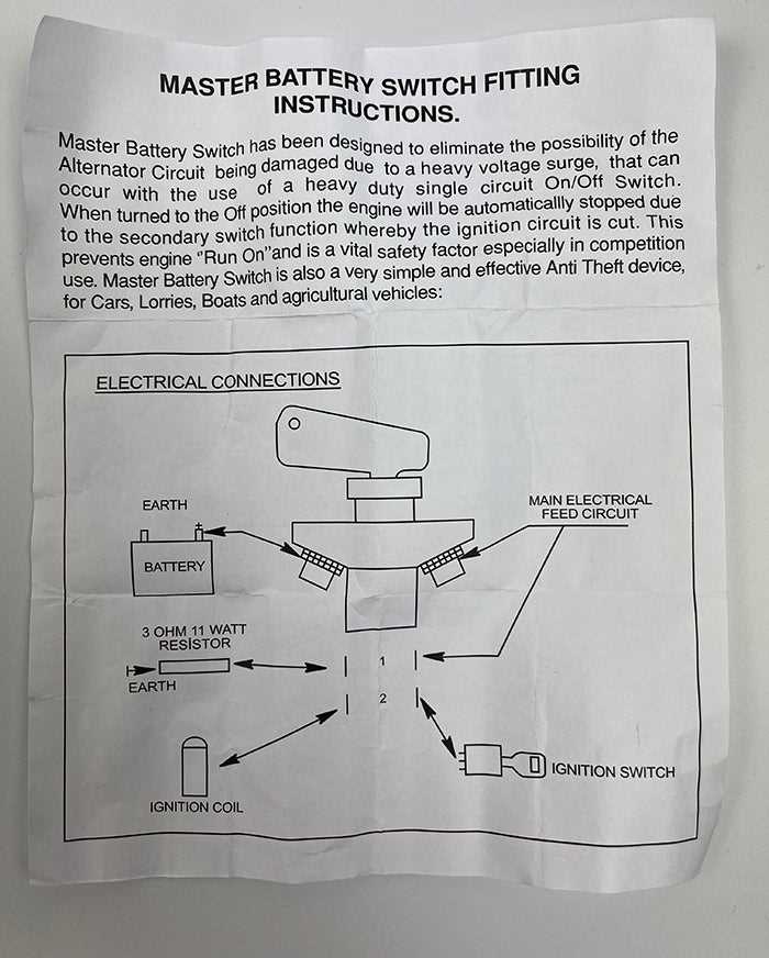 race car battery kill switch wiring diagram