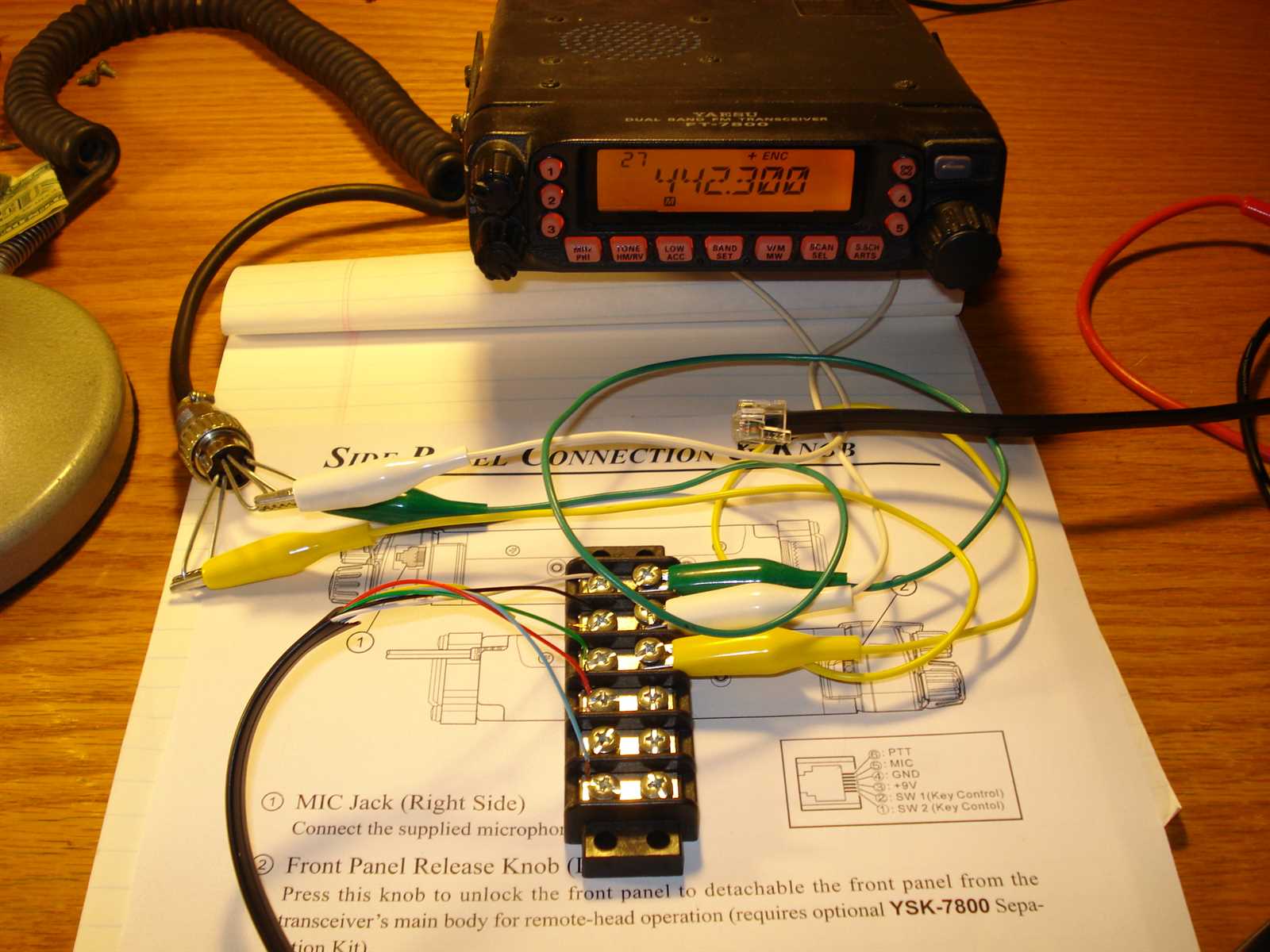 color wire 4 pin cb mic wiring diagram