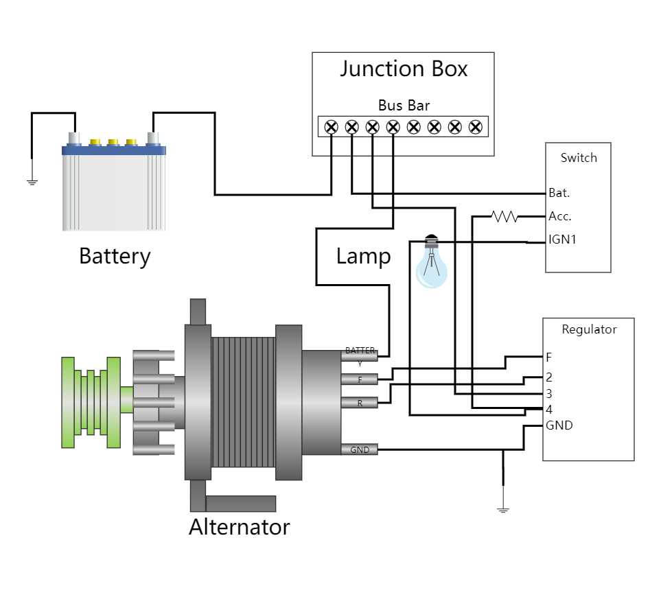 alternator wiring diagram external regulator