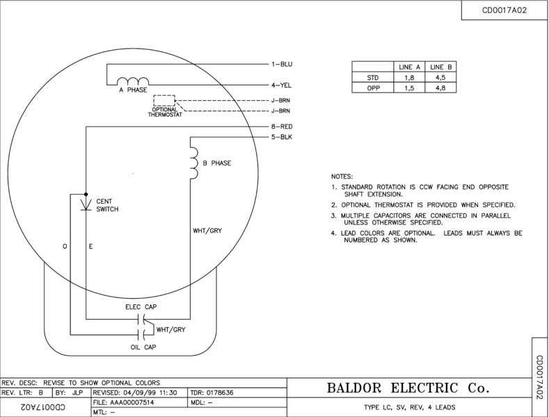 baldor motor wiring diagrams 3 phase