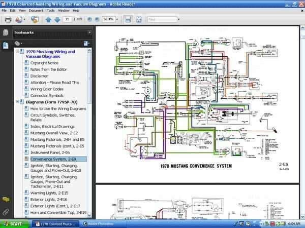 1970 mustang wiring diagram