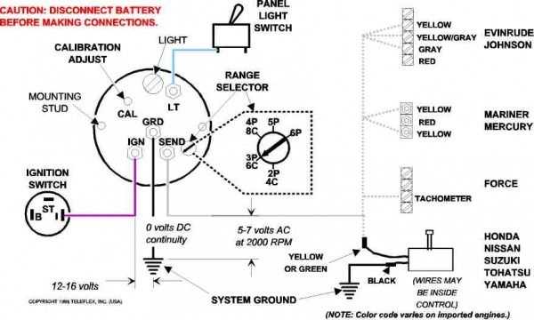 mercury outboard tach wiring diagram