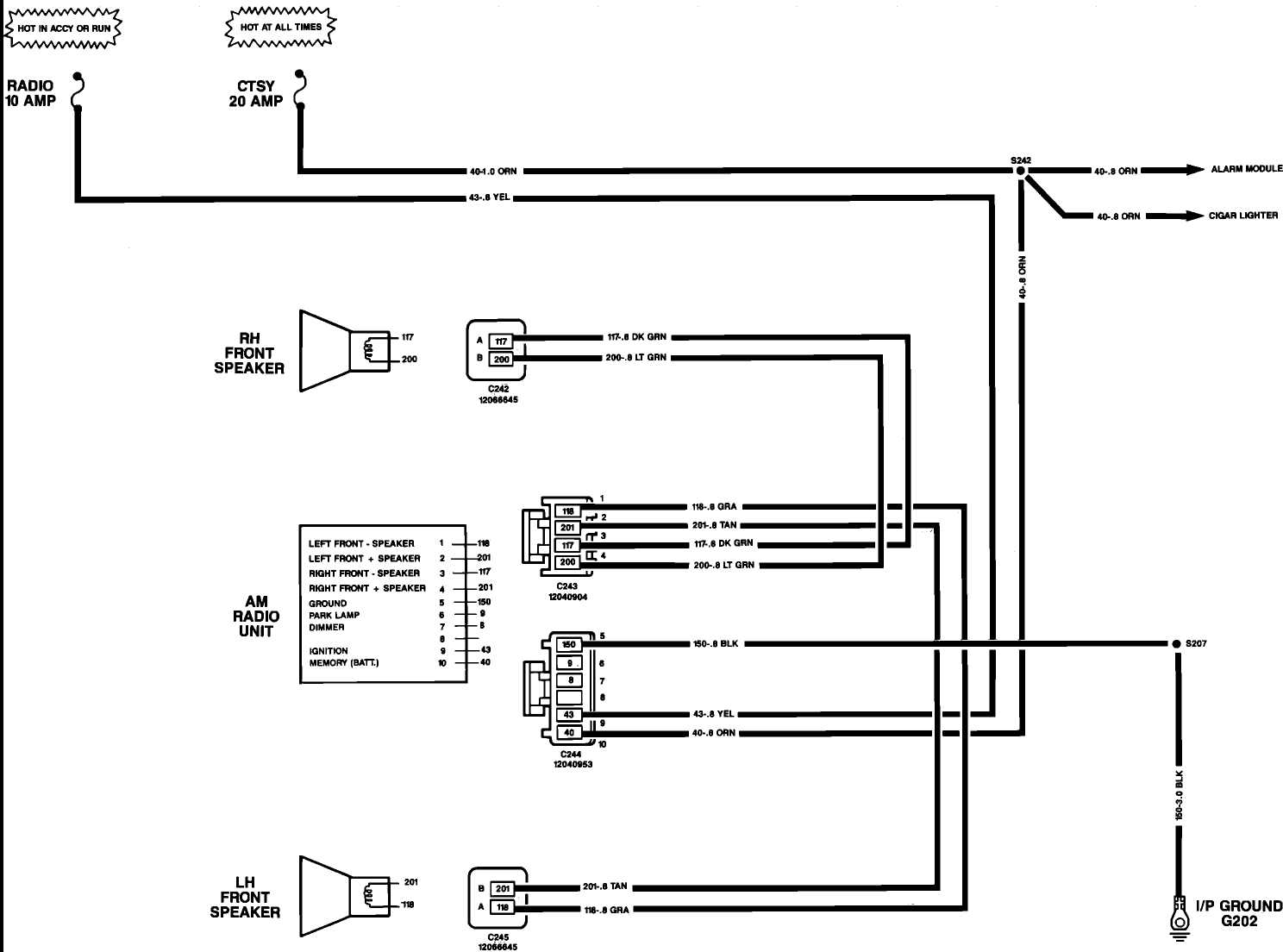 color 2006 chevy silverado radio wiring diagram