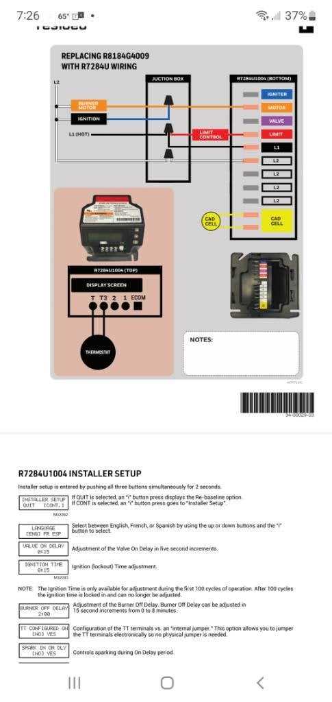 honeywell r7284 wiring diagram