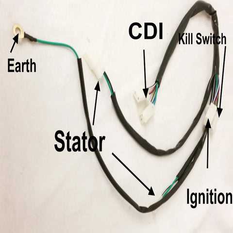 pit bike wiring harness diagram