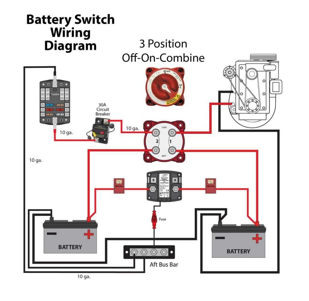 boat battery isolator wiring diagram