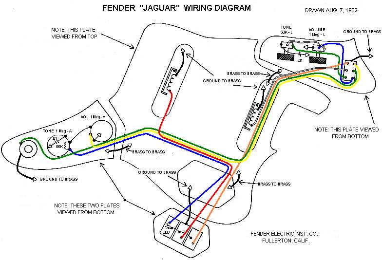 fender jaguar wiring diagram