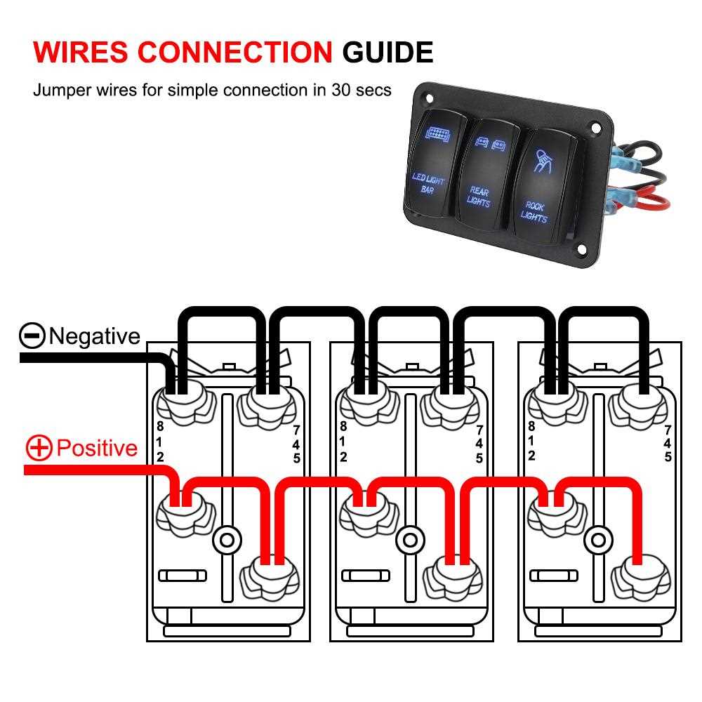 switch panel wiring diagram 12v