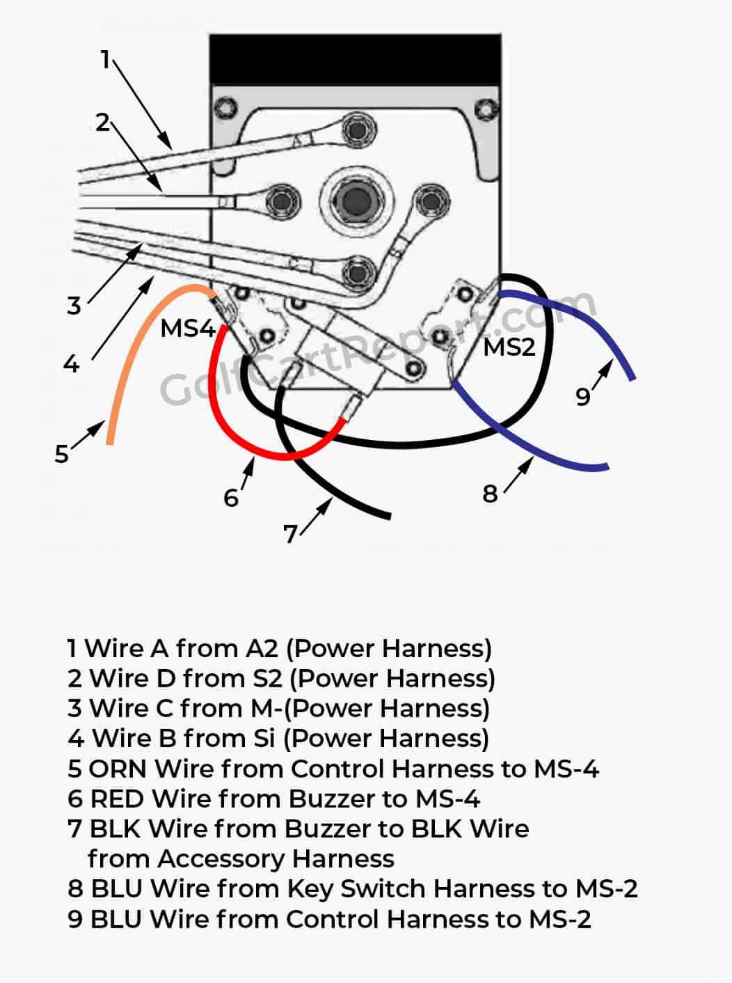 ezgo key switch wiring diagram