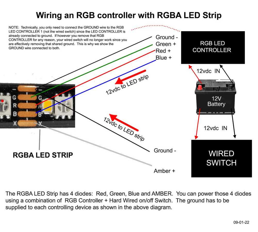 led strip wiring diagram