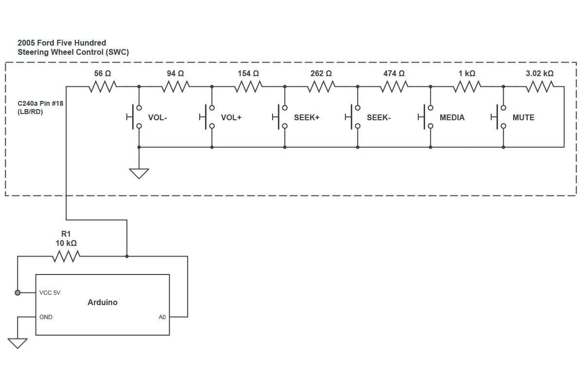 steering wheel control wiring diagram