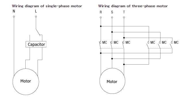 single phase reversible motor wiring diagram