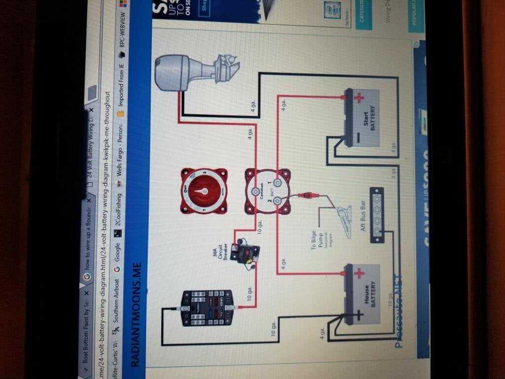 dual battery wiring diagram for boat