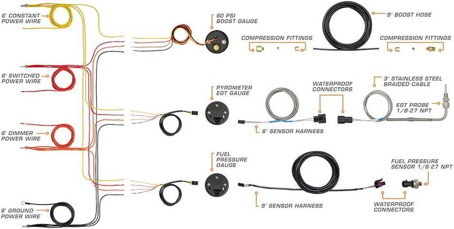 glowshift fuel pressure gauge wiring diagram