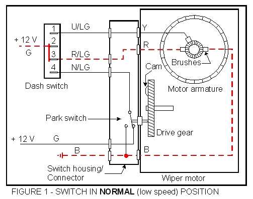 2 speed wiper motor wiring diagram