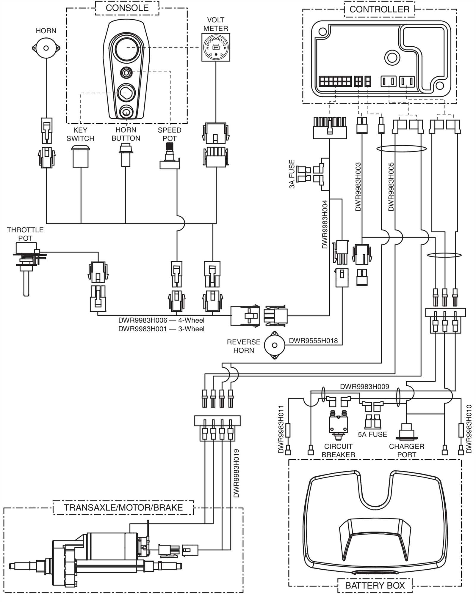 pride mobility scooter wiring diagram