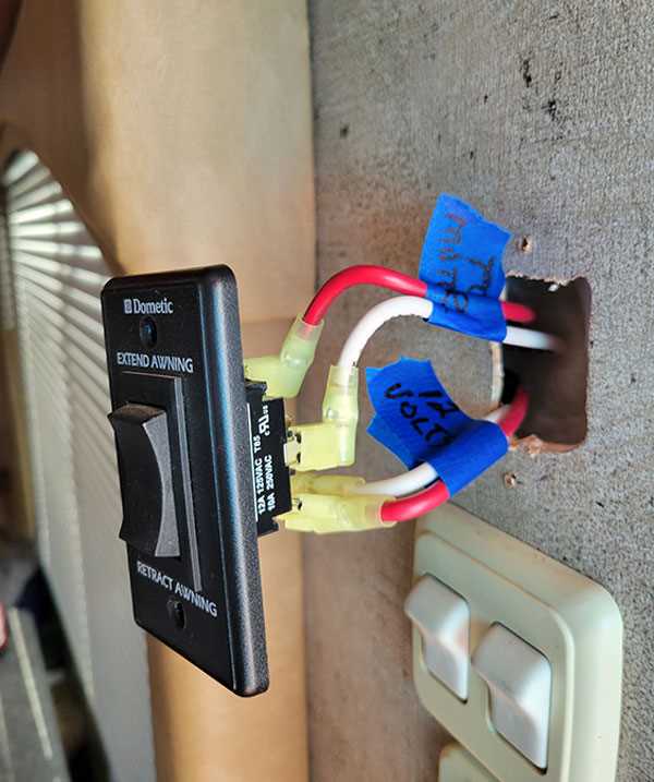 rv awning switch wiring diagram