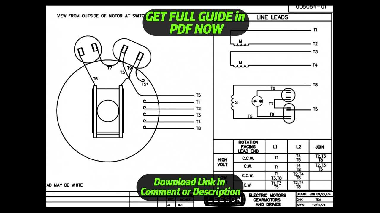 marathon single phase motor wiring diagram