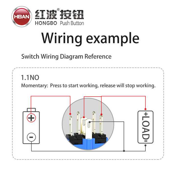3 pin push button switch wiring diagram