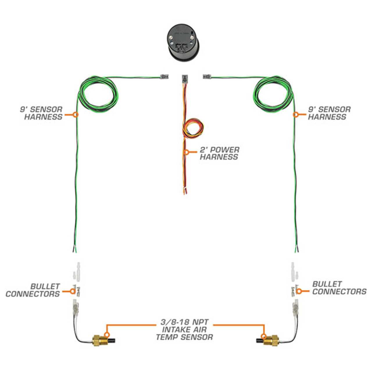 glowshift water temp gauge wiring diagram