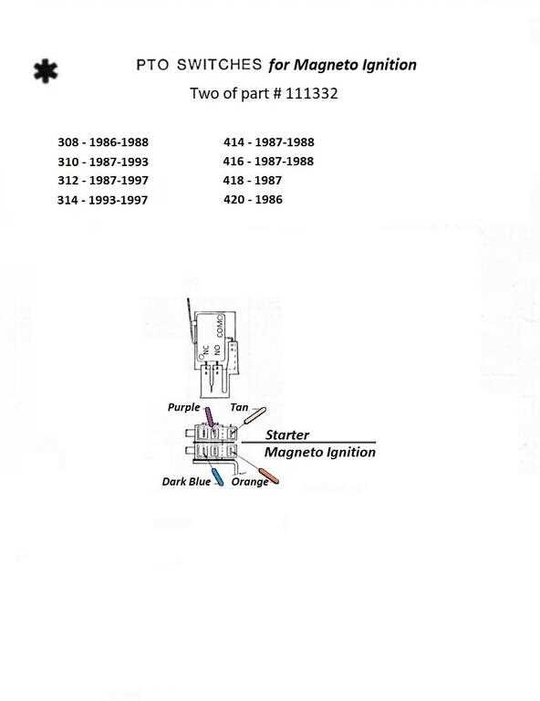 pto switch wiring diagram