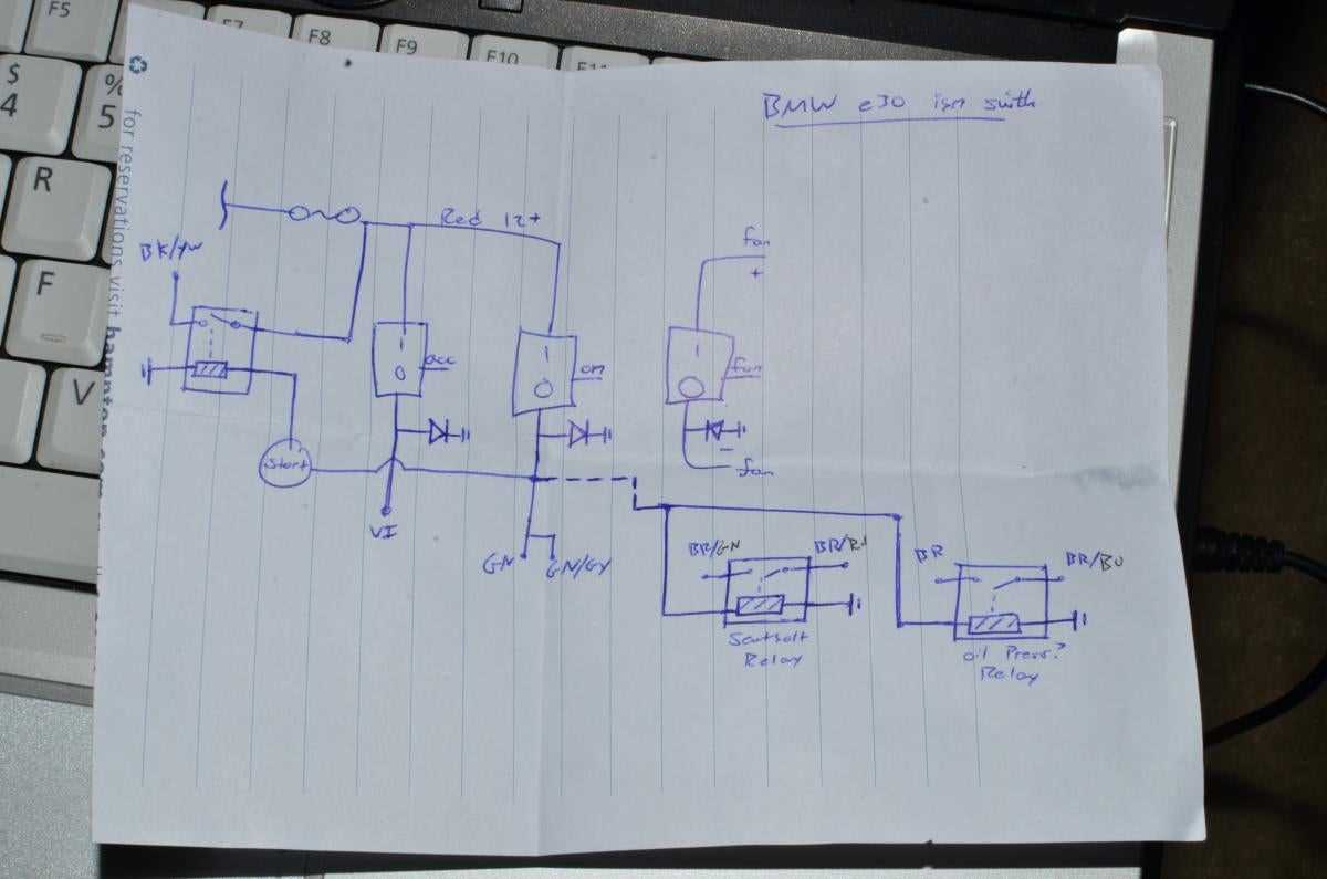 bmw e39 ignition switch wiring diagram