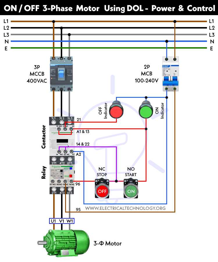 3 ph motor wiring diagram