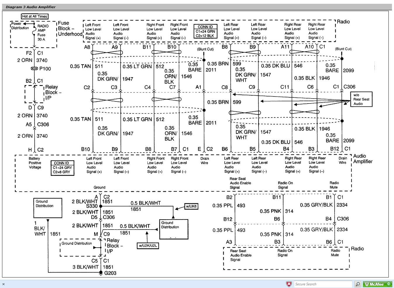 06 chevy silverado radio wiring diagram