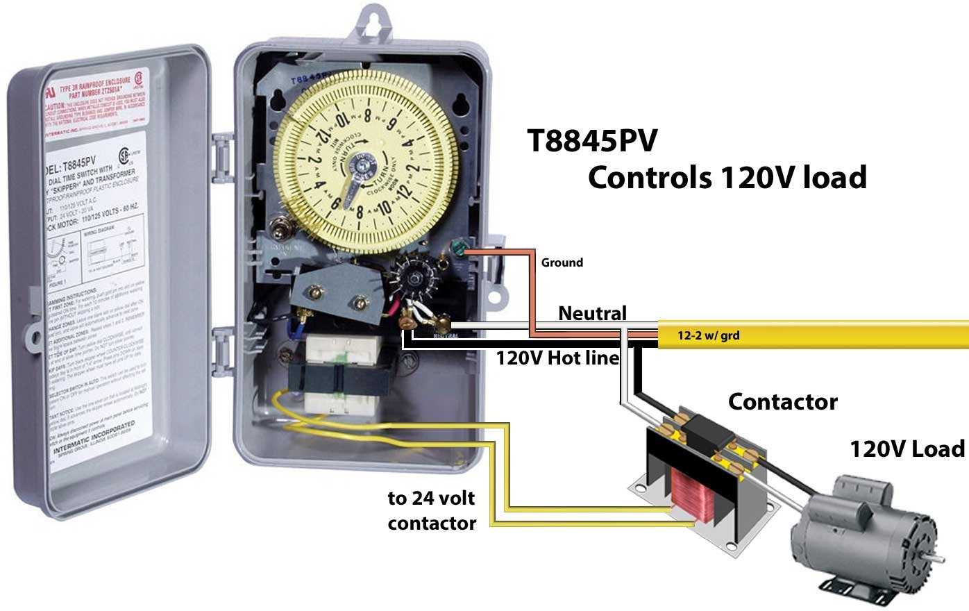 120v intermatic timer wiring diagram