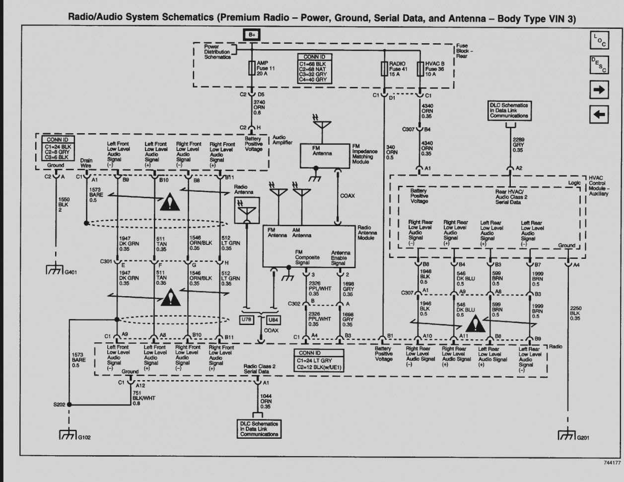 2005 gmc envoy radio wiring diagram