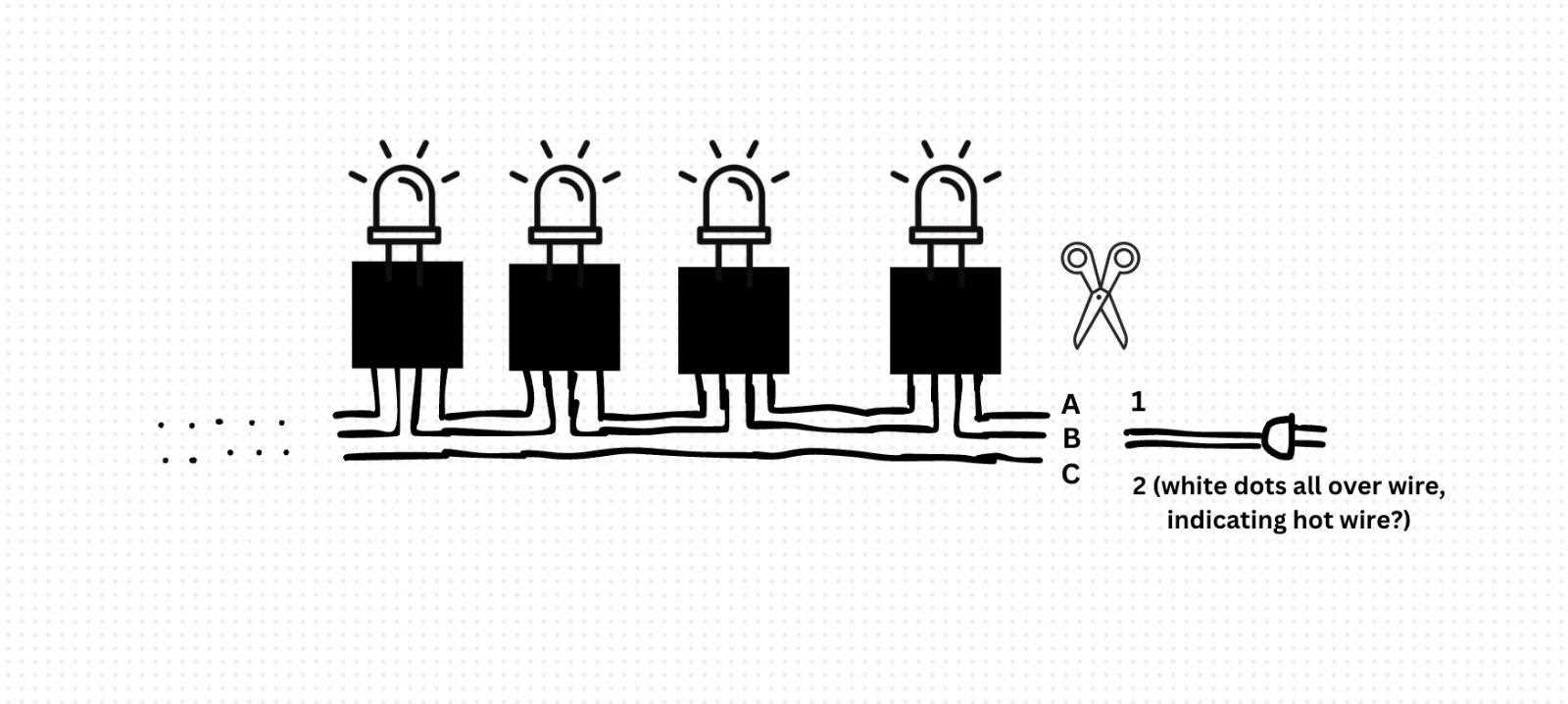 3 wire led string light wiring diagram