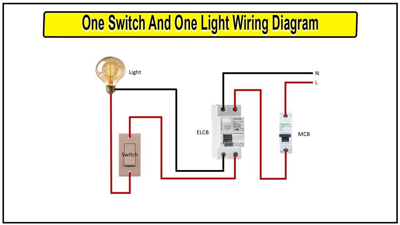 wiring diagram for single light switch