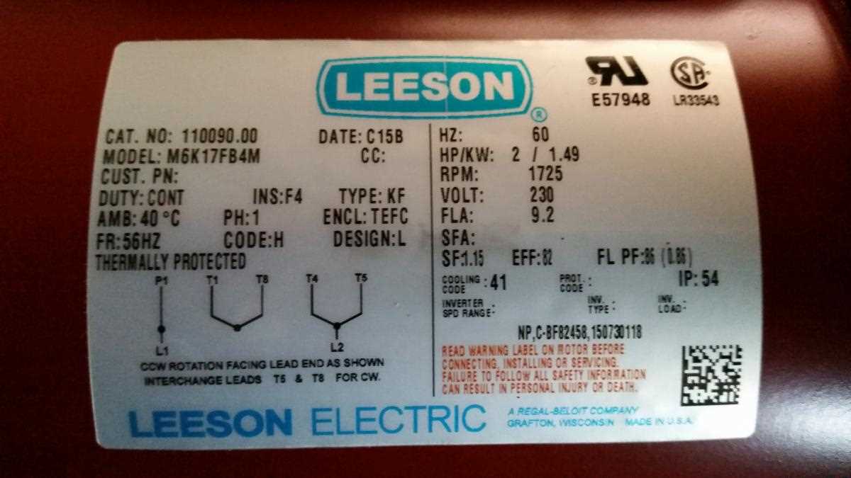 leeson motors wiring diagrams